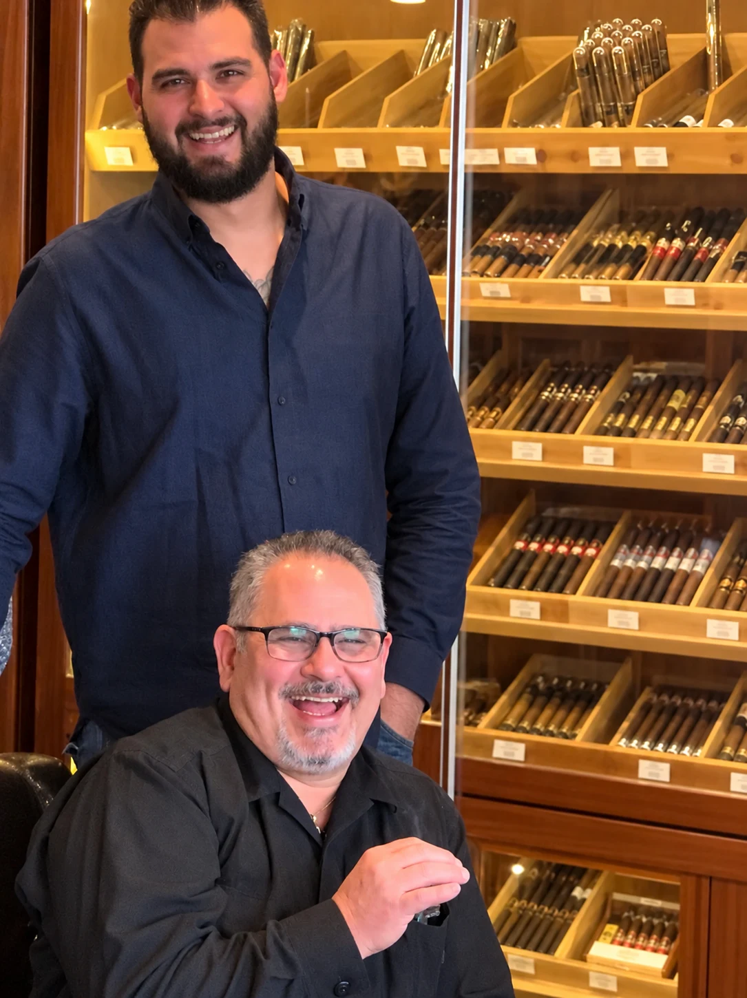 John Lara with his father
